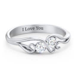 Swirl of Style Birthstone Ring