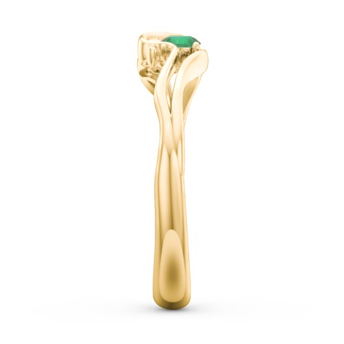 Swirl of Style Birthstone Ring