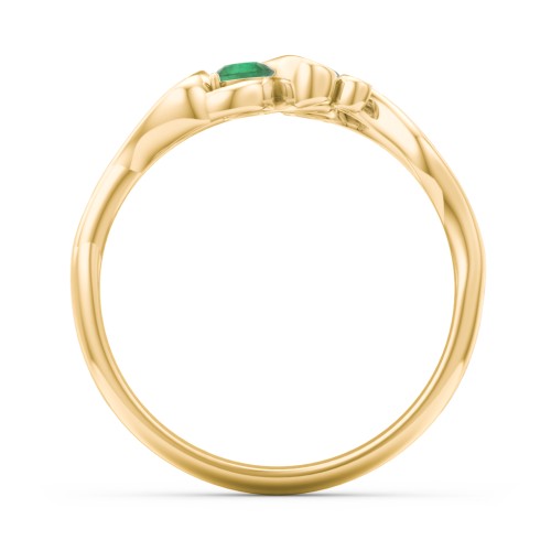 Swirl of Style Birthstone Ring