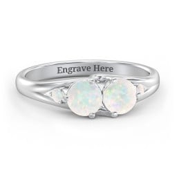 Darling Duo Double Gemstone Ring