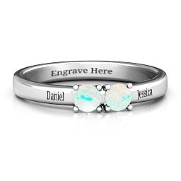 Meet In The Middle Two Stone Ring