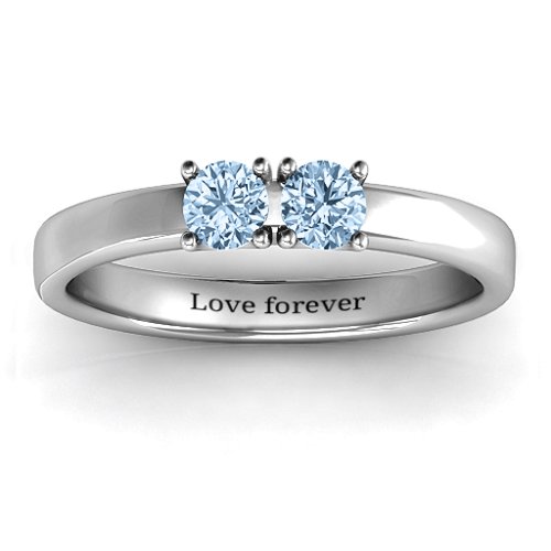 Meet In The Middle Two Stone Ring