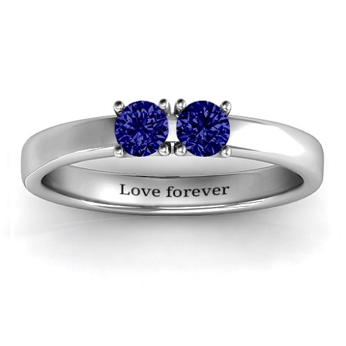 Meet In The Middle Two Stone Ring