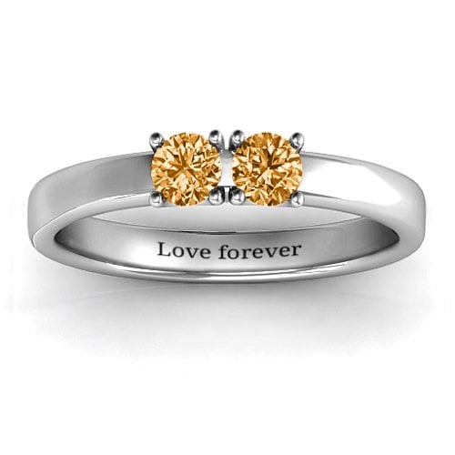 Meet In The Middle Two Stone Ring