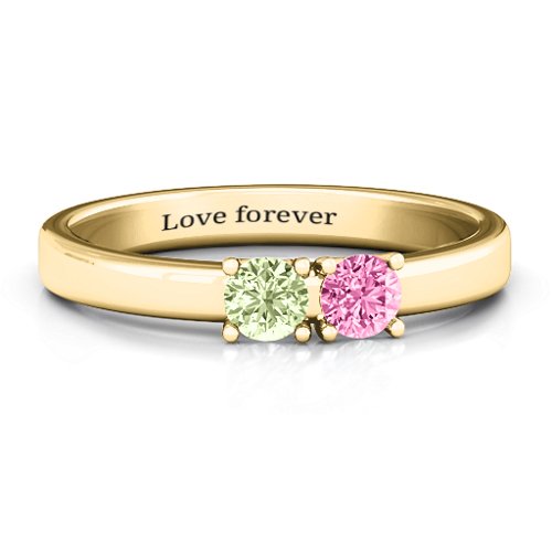 Meet In The Middle Two Stone Ring