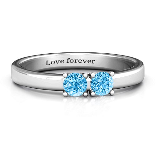 Meet In The Middle Two Stone Ring