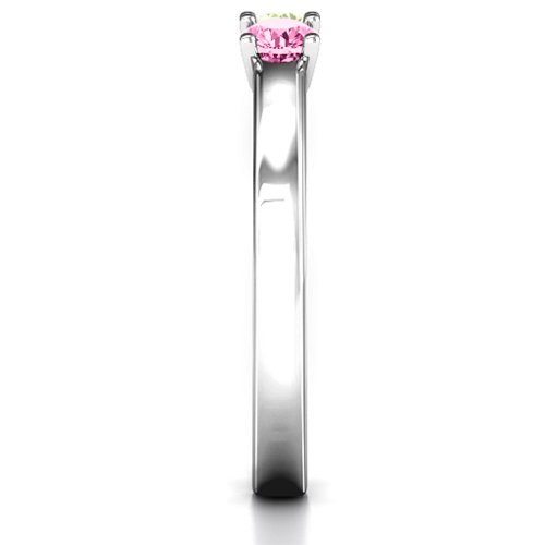 Meet In The Middle Two Stone Ring – Sterling Silver with Peridot and Pink Tourmaline