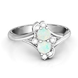 Sense of Style Two Stone Ring