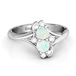 Sense of Style Two Stone Ring