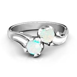Two Stone Sparkle Ring