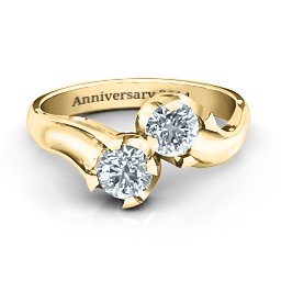 Two Stone Sparkle Ring