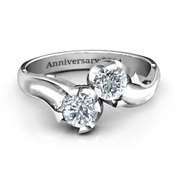 Two Stone Sparkle Ring