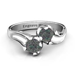 Two Stone Sparkle Ring