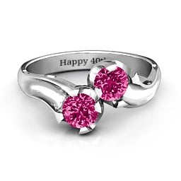 Two Stone Sparkle Ring