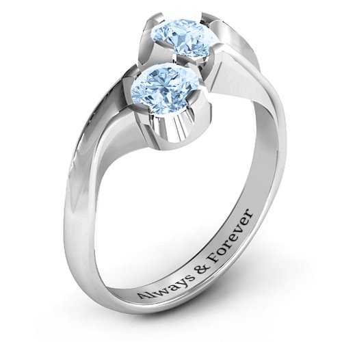 Two Stone Sparkle Ring