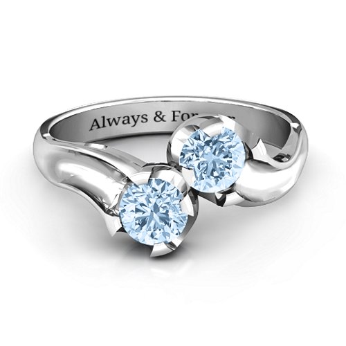 Two Stone Sparkle Ring