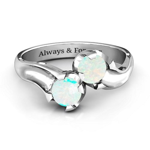 Two Stone Sparkle Ring