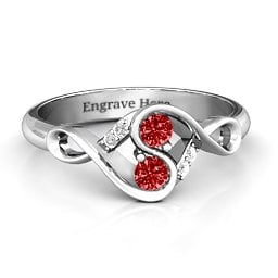 Element of Infinity Two Stone Ring