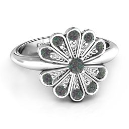Pretty As A Peacock Ring in 925 Sterling Silver with Alexandrite