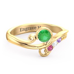 Family Flair Ring With 2-6 Birthstones