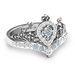 Queen Of My Heart Tiara Ring