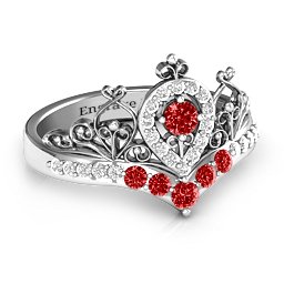 Queen Of My Heart Tiara Ring