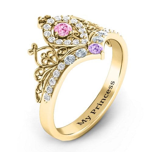 Queen Of My Heart Tiara Ring