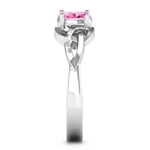 Trinity Knot Oval Gemstone Ring