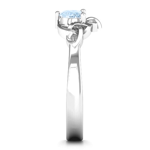 Trinity Knot Heart Crown Ring