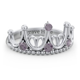Like A Dream Tiara Ring in 925 Sterling Silver with Alexandrite