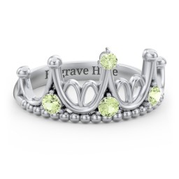 Like A Dream Tiara Ring in 925 Sterling Silver with Peridot