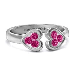 Heart To Heart Wraparound Ring