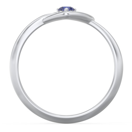 Forget Me Knot Heart Infinity Ring