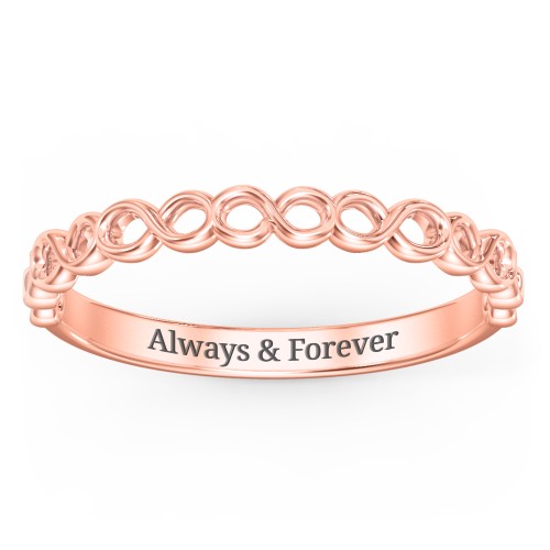 Dreaming Of Infinity Band – 10K Rose Gold