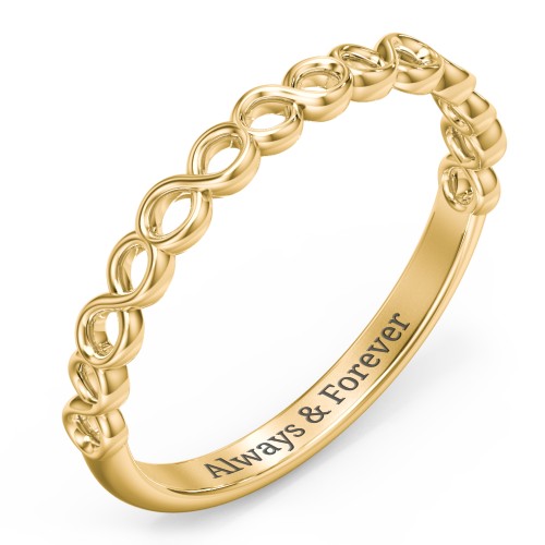 Dreaming Of Infinity Band – 10K Yellow Gold
