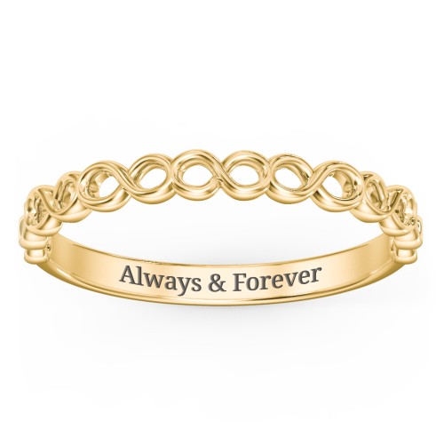 Dreaming Of Infinity Band – 10K Yellow Gold