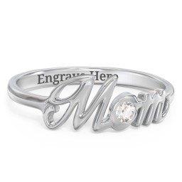 All About Mom Birthstone Ring