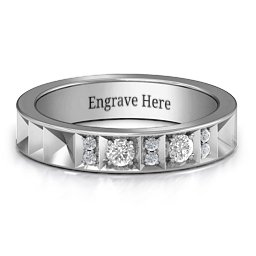 Contemporary Elegance Birthstone Band