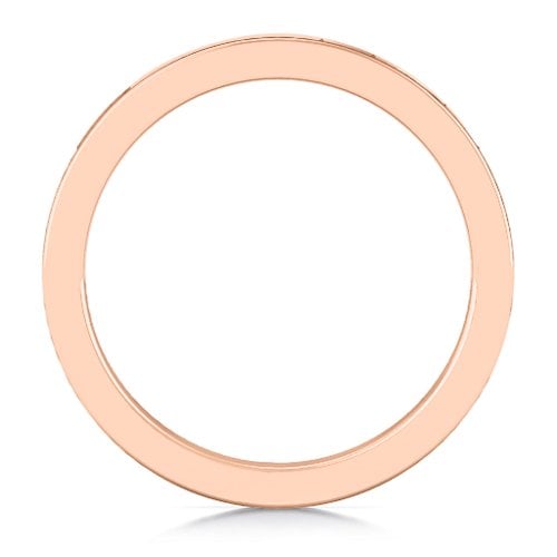 Contemporary Elegance Birthstone Band – 10K Rose Gold with Cubic Zirconia and White Premium Zirconia