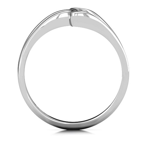 Eternal Elegance Three-Stone Ring – Sterling Silver with Blue Topaz and Cubic Zirconia