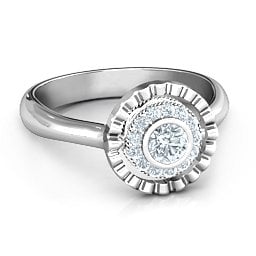 Fancy Halo Flip Ring