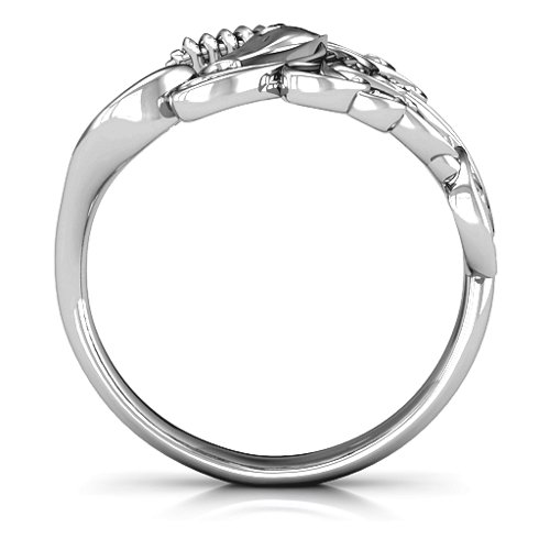 Rainbow Unicorn Ring – Sterling Silver with Blue Sapphire, Fancy Blue Premium Zirconia, and White Premium Zirconia