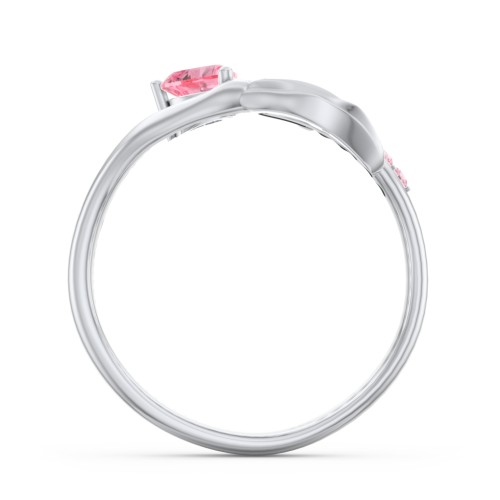 Mystical Mermaid Ring – Sterling Silver with Pink Tourmaline and Fancy Pink Premium Zirconia