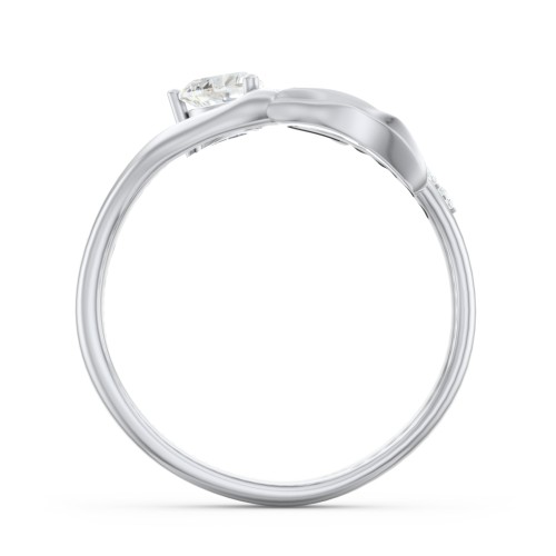 Mystical Mermaid Ring – Sterling Silver with Cubic Zirconia and White Premium Zirconia