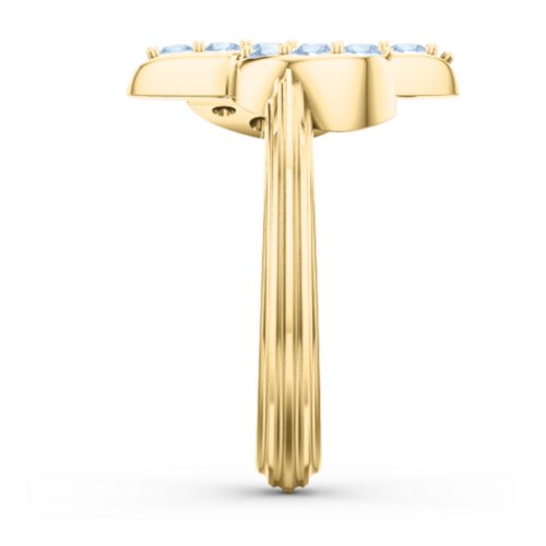 Chic In Cactus Ring – 10K Yellow Gold with Blue Topaz