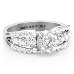 Andromeda Round Cluster Ring