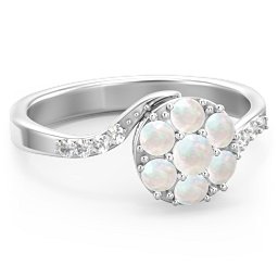 Ariel Round Cluster Ring