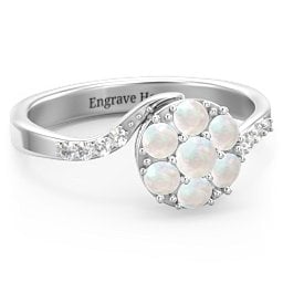 Ariel Round Cluster Ring