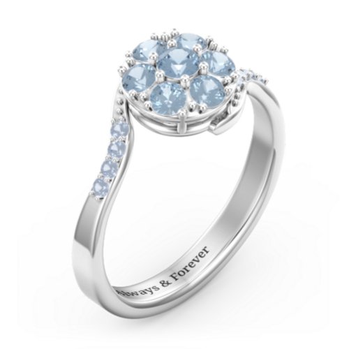 Ariel Round Cluster Ring