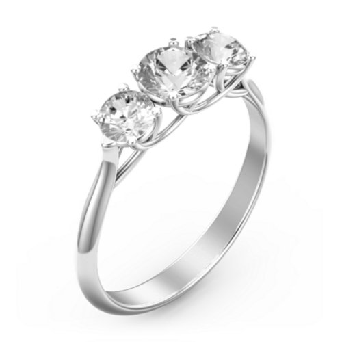 Past Present Future 3-Stone Ring